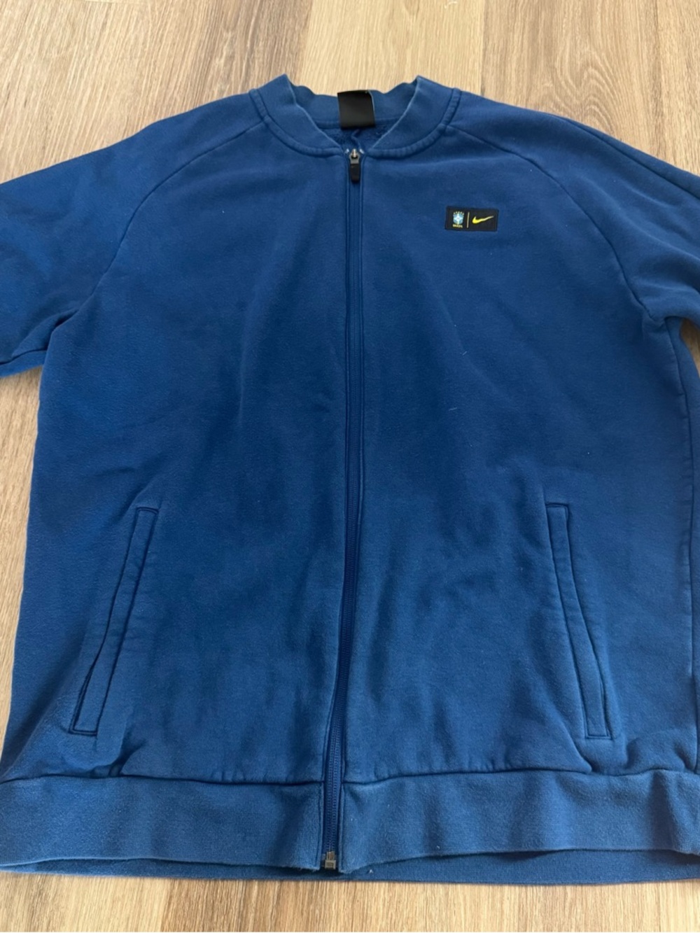 Nike Brasil Navy Blue Full-Zip Jacket